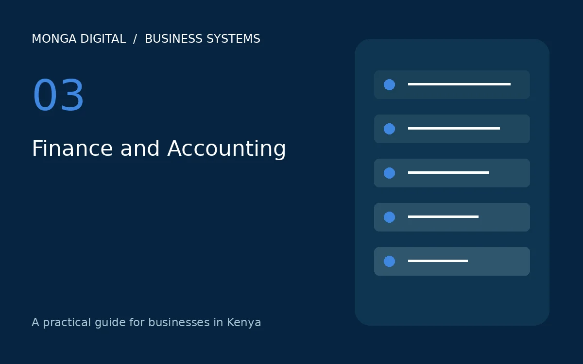 Finance and Accounting buying guide for organisations in Kenya