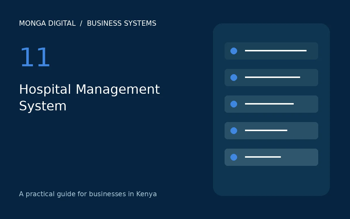 Hospital Management System buying guide for organisations in Kenya