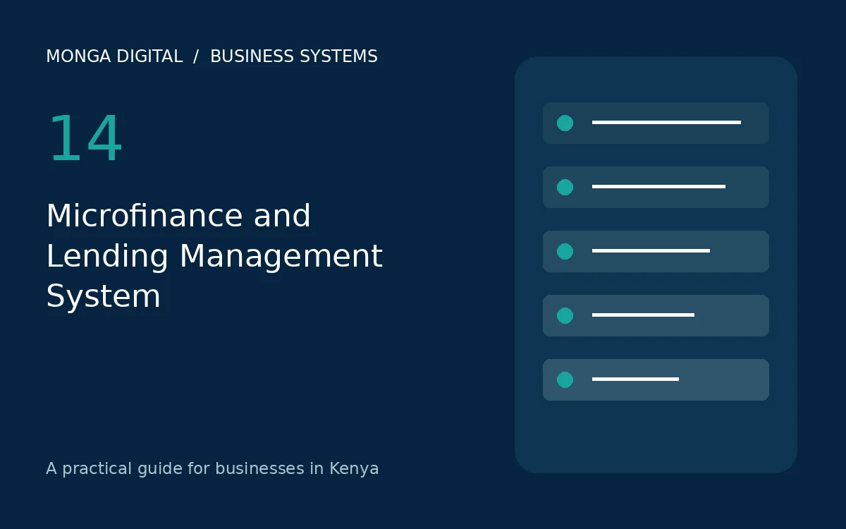Microfinance and Lending Management System buying guide for organisations in Kenya