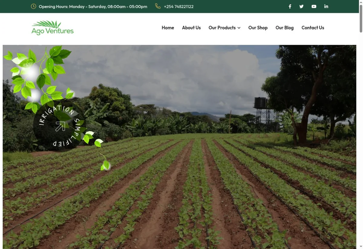 Ago Ventures website homepage